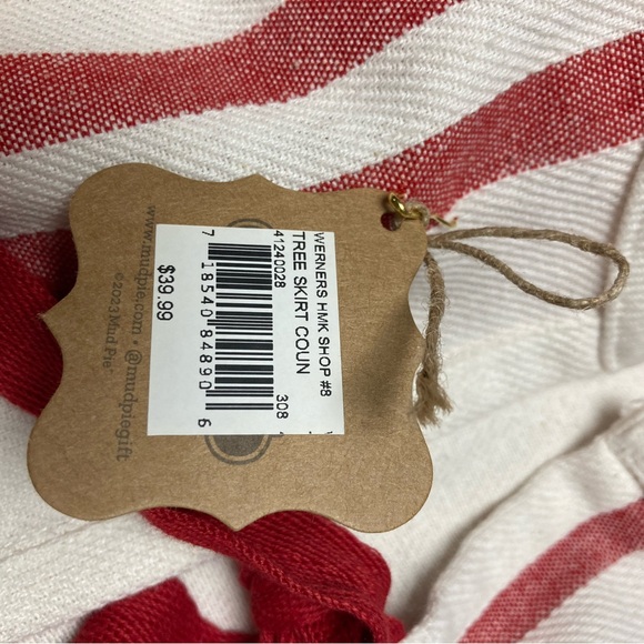 Mud Pie Tree Skirt - Countdown Christmas - 55” Diameter - NEW with Tags - Picture 11 of 12